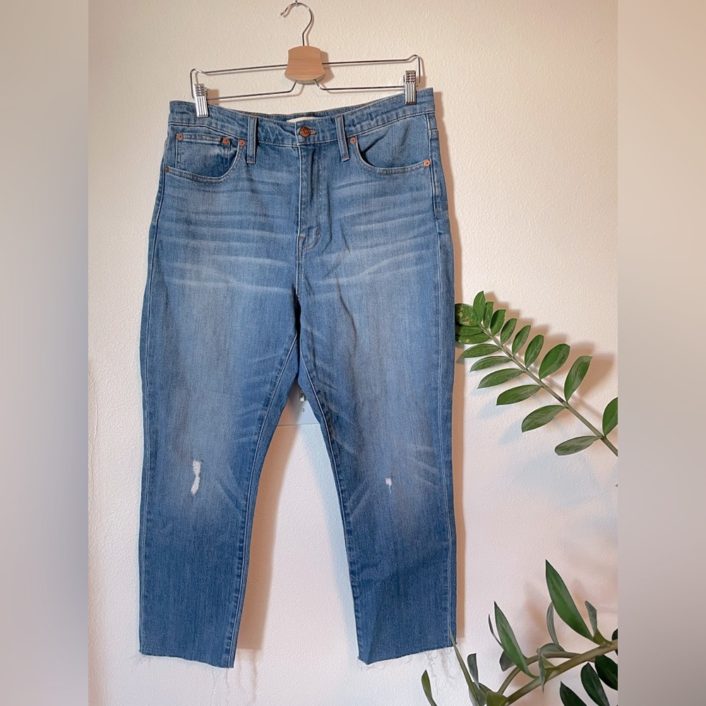 Madewell High Rise Slim Crop Boyjean